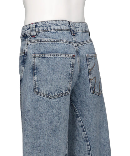 PLEATED JEANS