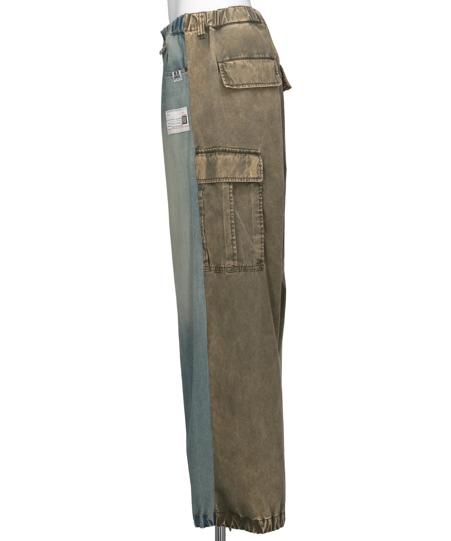 FRONT BACK COMBINED DENIM PANTS