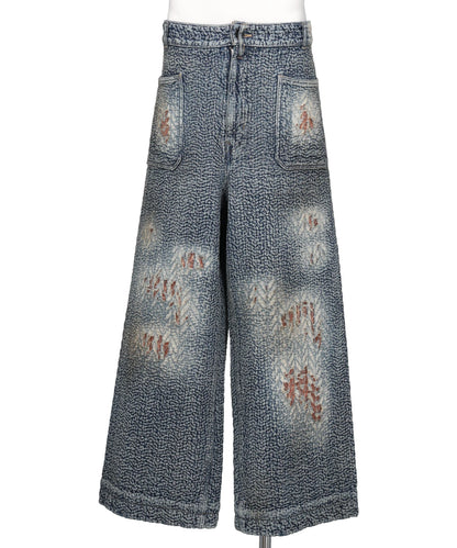 DAIRIKU(ダイリク) 2026AW "BORO" DENIM SAILOR PANTS　DA-26AW-D6