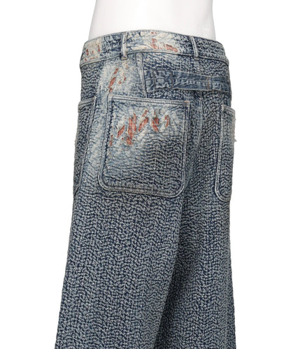 "BORO" DENIM SAILOR PANTS