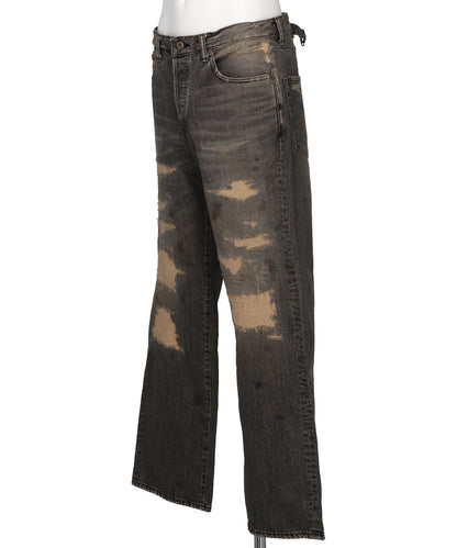 "STRAIGHT" VINTAGE REPAIR DENIM PANTS