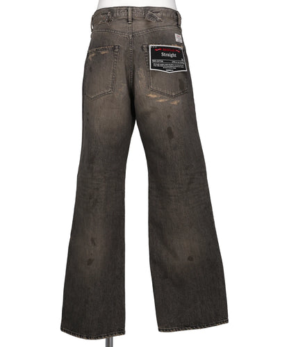 "STRAIGHT" VINTAGE REPAIR DENIM PANTS