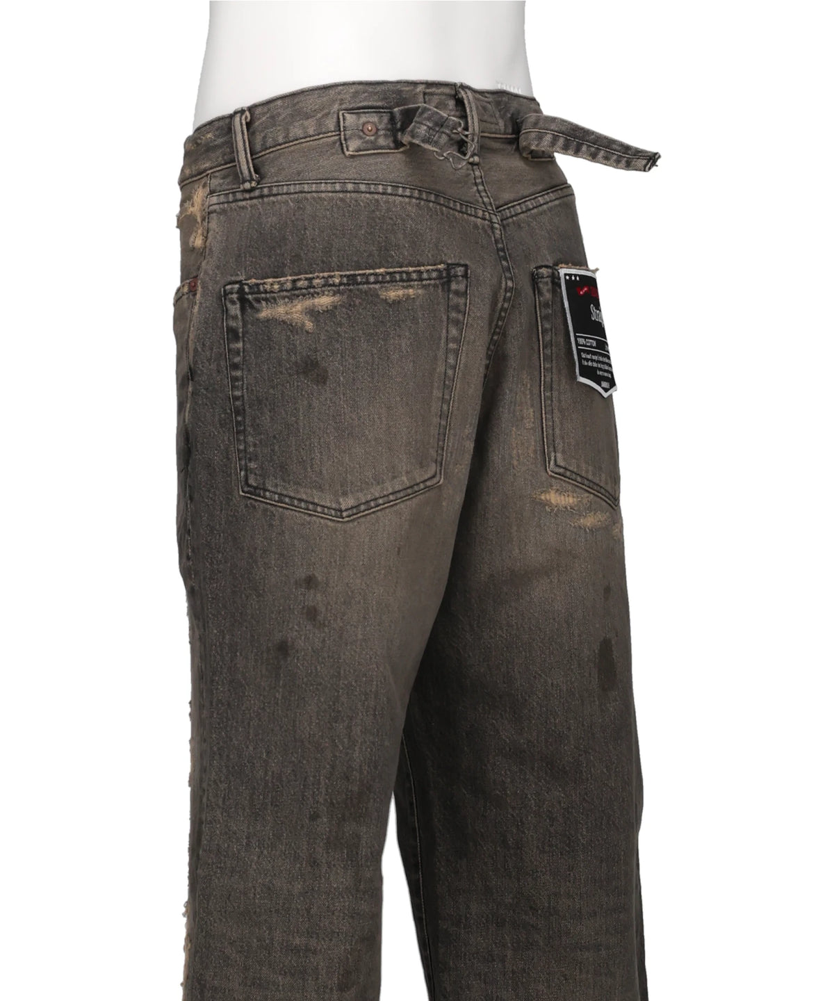 "STRAIGHT" VINTAGE REPAIR DENIM PANTS