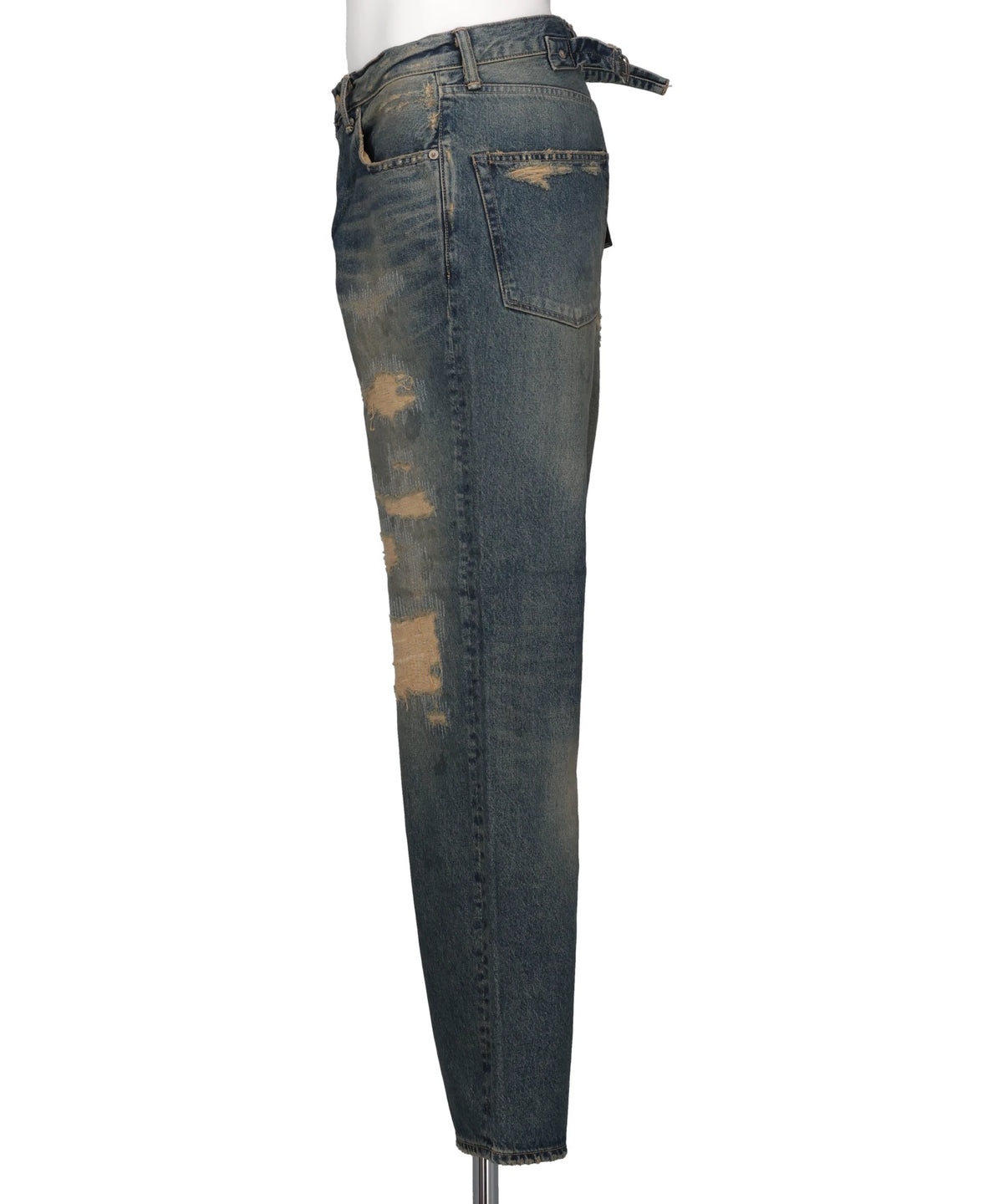 "STRAIGHT" VINTAGE REPAIR DENIM PANTS