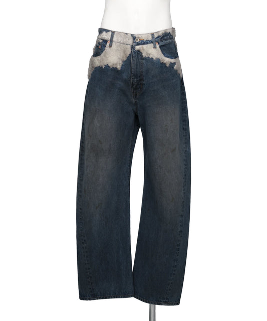 doublet（ダブレット）SMOKE EMBROIDERY DENIM PANTS