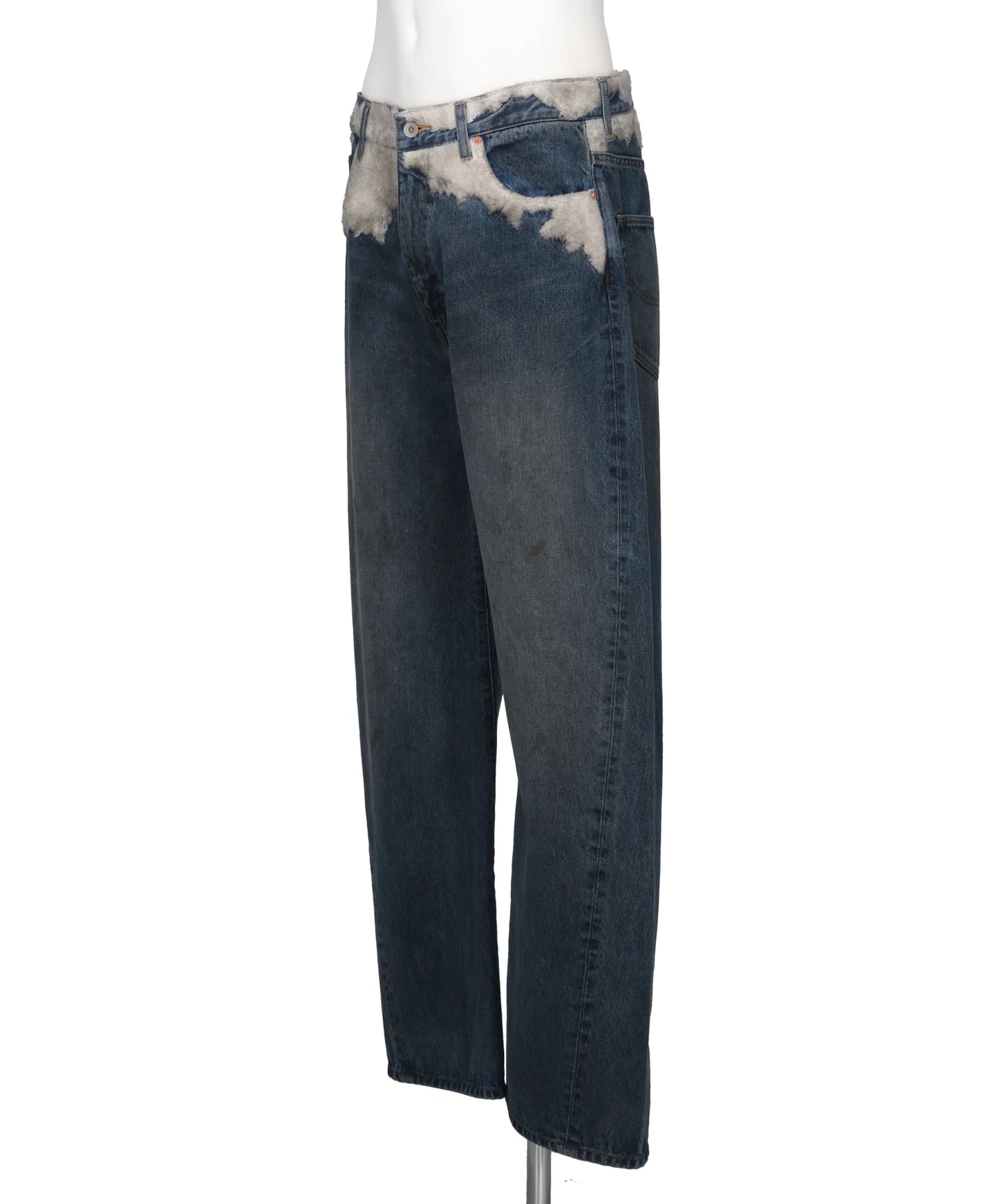 SMOKE EMBROIDERY DENIM PANTS