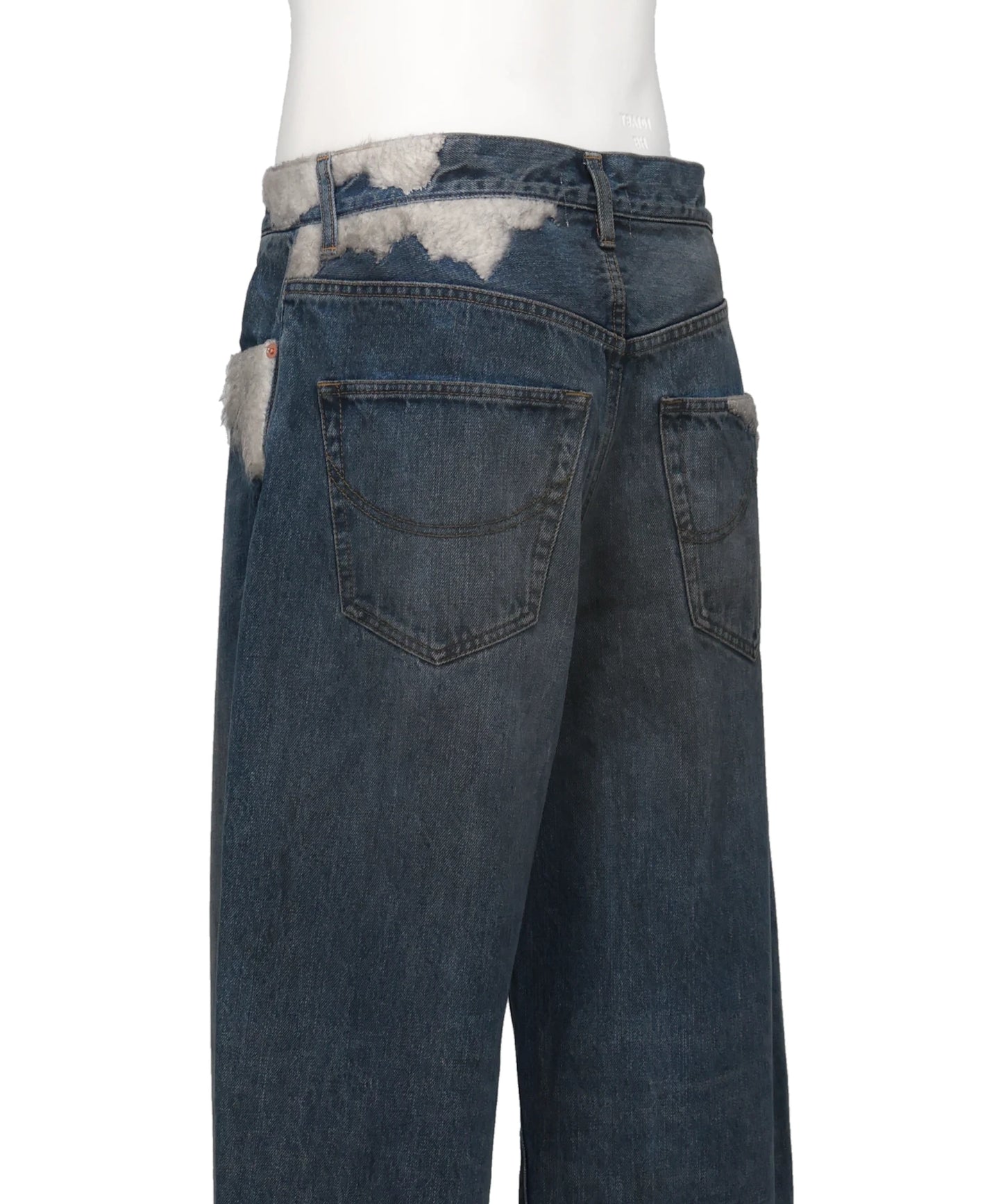 SMOKE EMBROIDERY DENIM PANTS