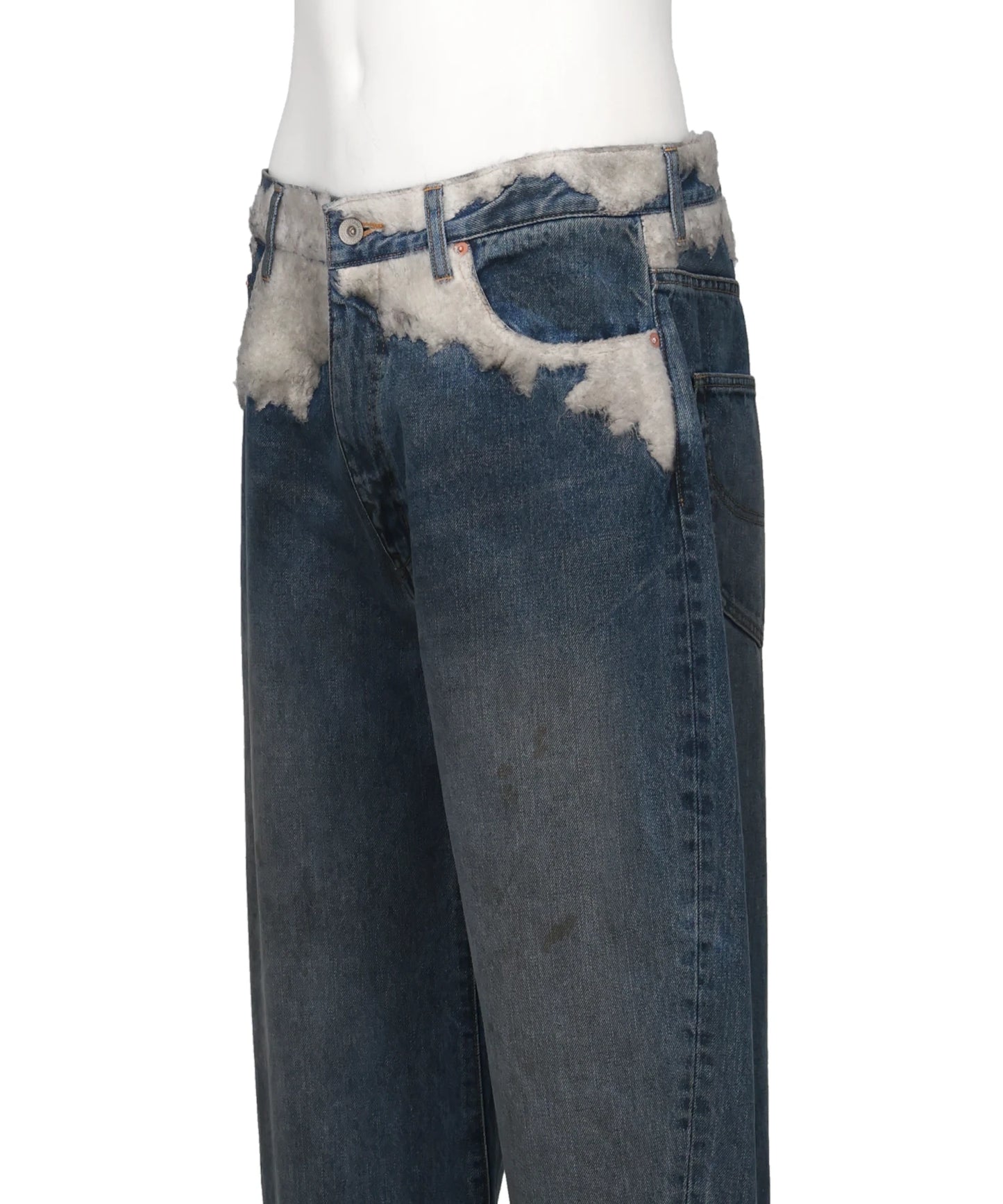 SMOKE EMBROIDERY DENIM PANTS