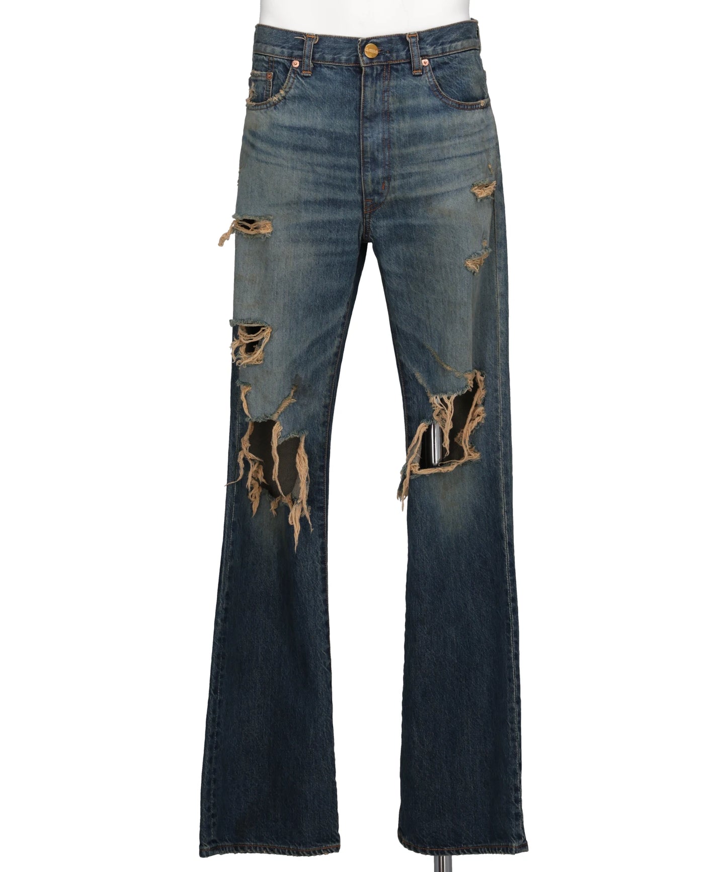 KAMIYA(カミヤ) 2026SS DISTRESSED BOOTCUT DENIM PANTS G16PT040