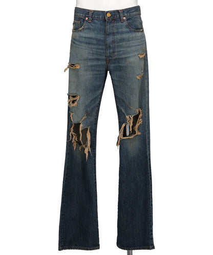 KAMIYA(カミヤ) 2026SS DISTRESSED BOOTCUT DENIM PANTS G16PT040