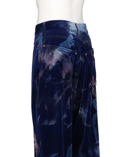 AGED VELVET DENIM PANTS