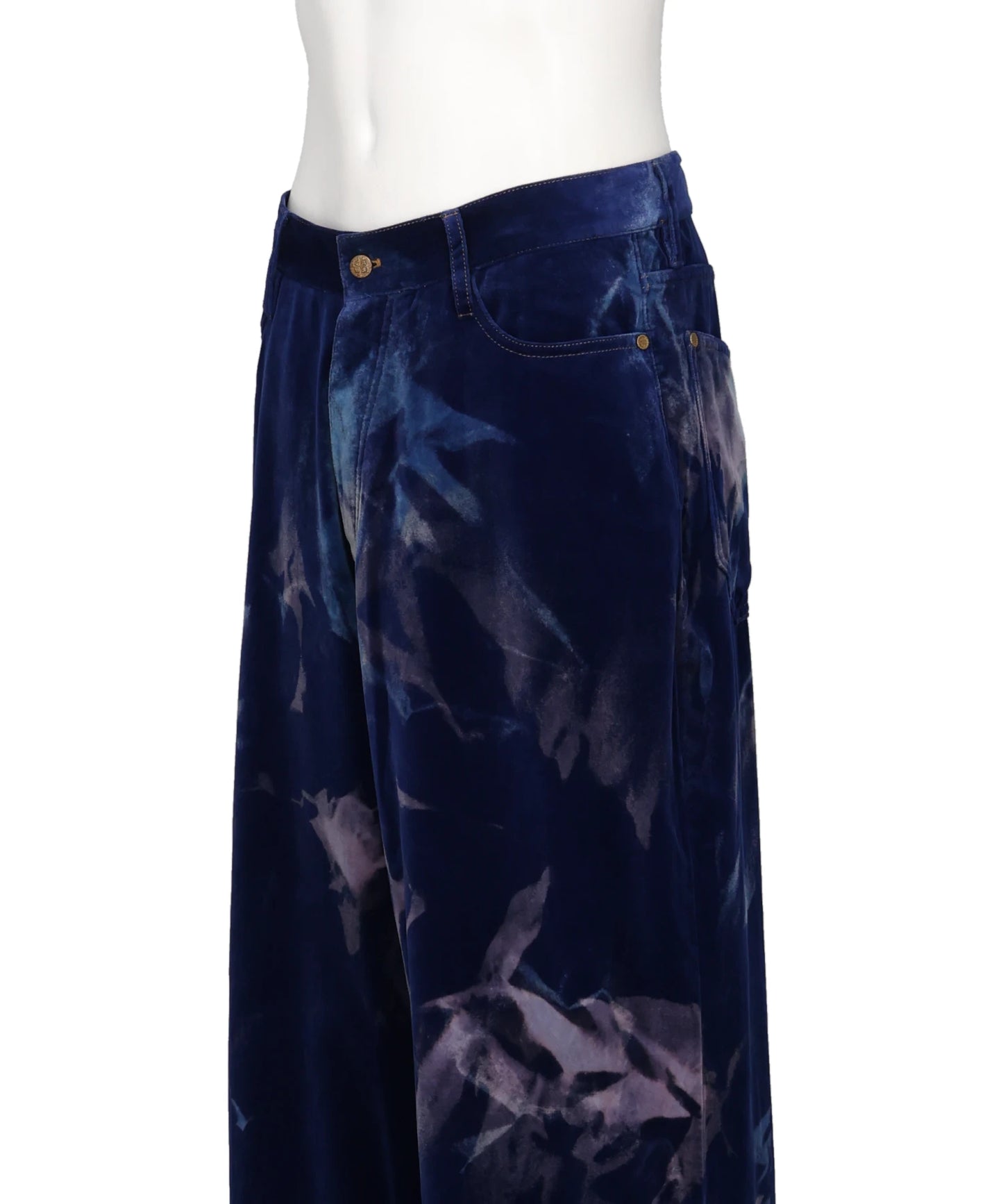 AGED VELVET DENIM PANTS