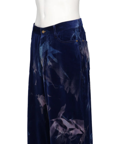 AGED VELVET DENIM PANTS