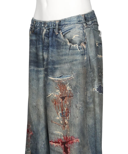 TRANSFER WIDE PANTS - CRASH