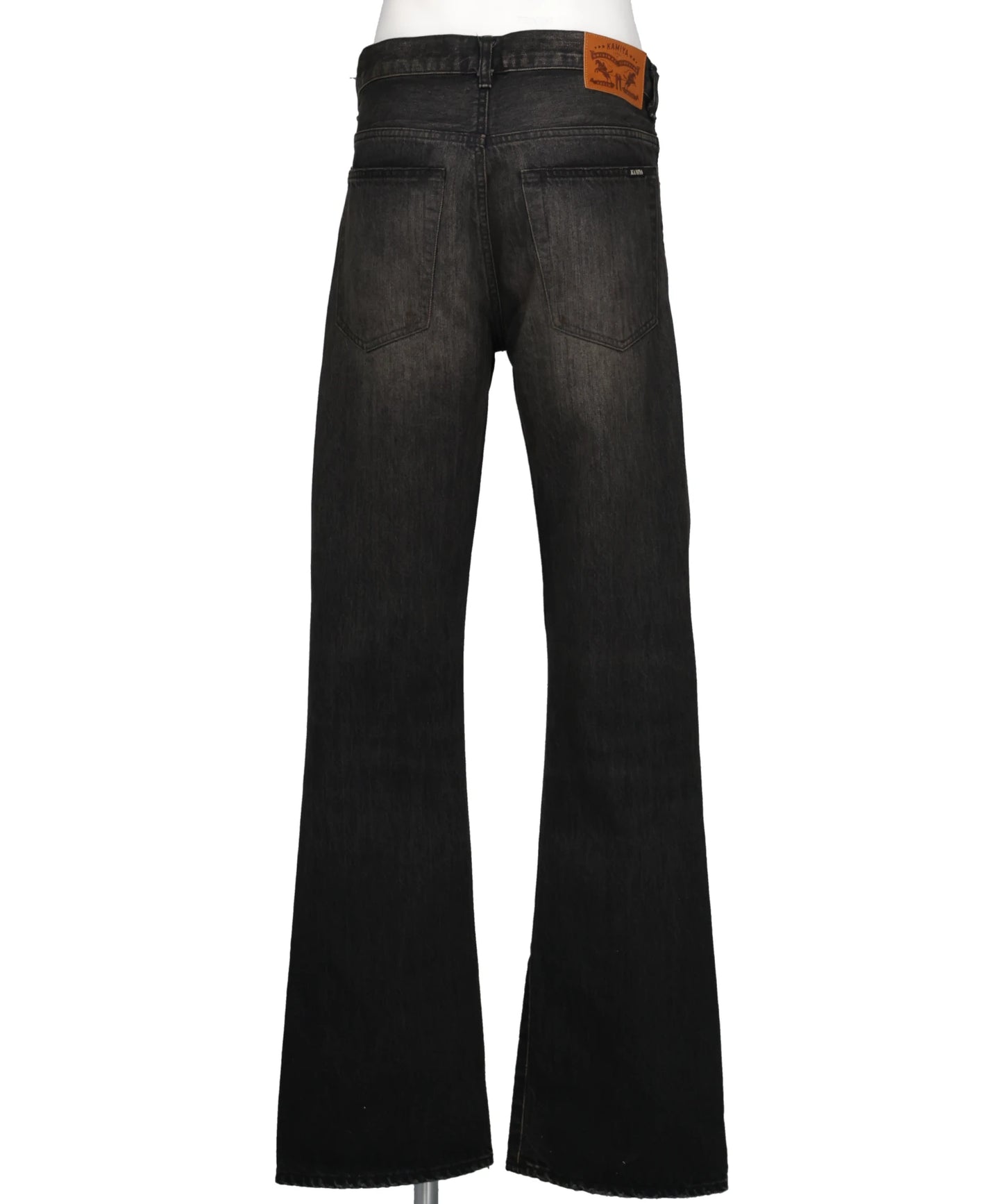 DISTRESSED SLIM BOOTCUT JEANS