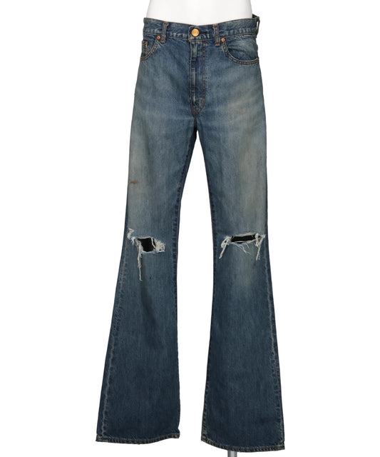 KAMIYA(カミヤ) 2026AW DISTRESSED SLIM BOOTCUT JEANS G17PT063