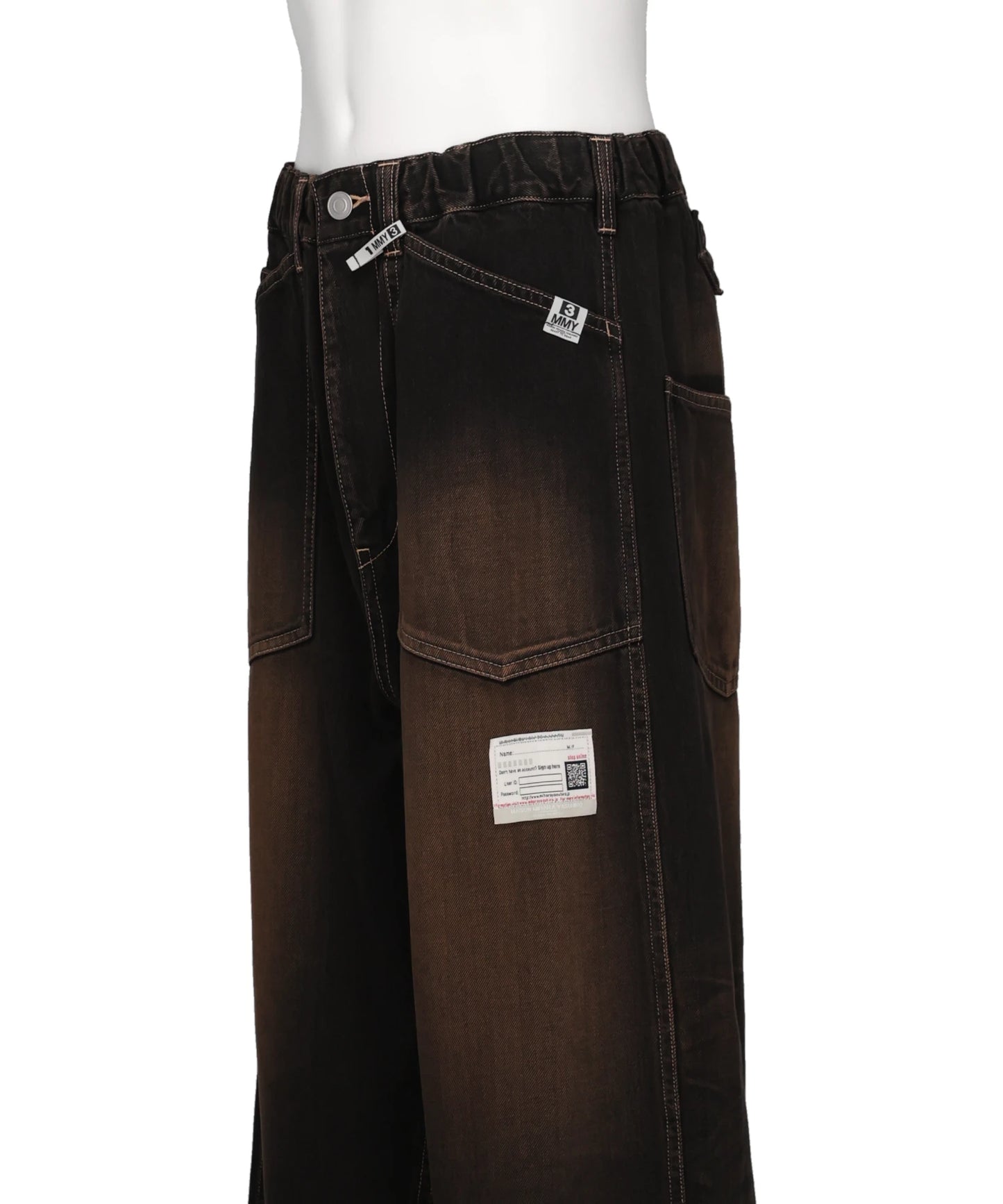 SWEAT LAYERED JEANS
