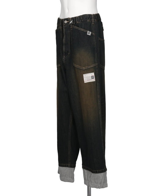 SWEAT LAYERED JEANS