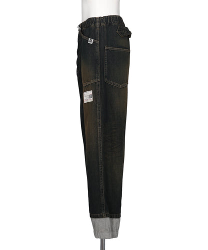 SWEAT LAYERED JEANS