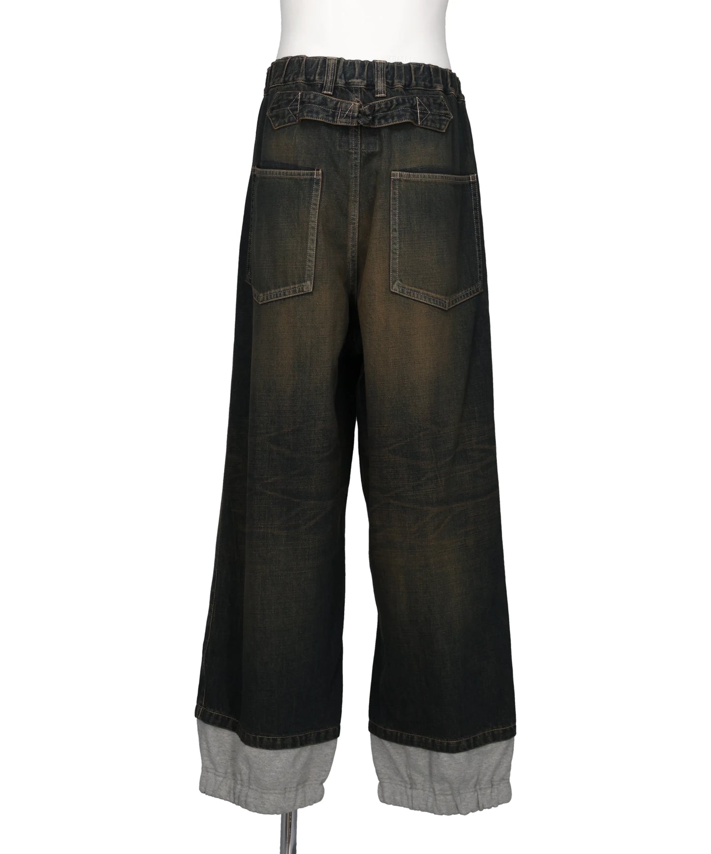 SWEAT LAYERED JEANS