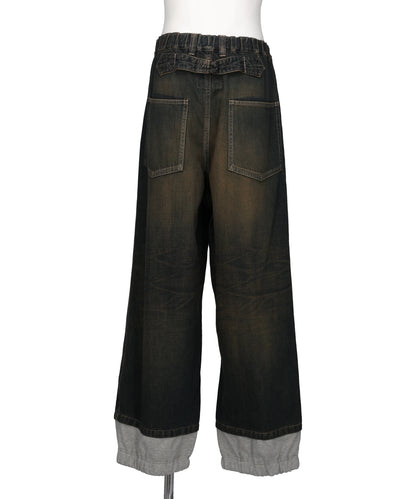 SWEAT LAYERED JEANS