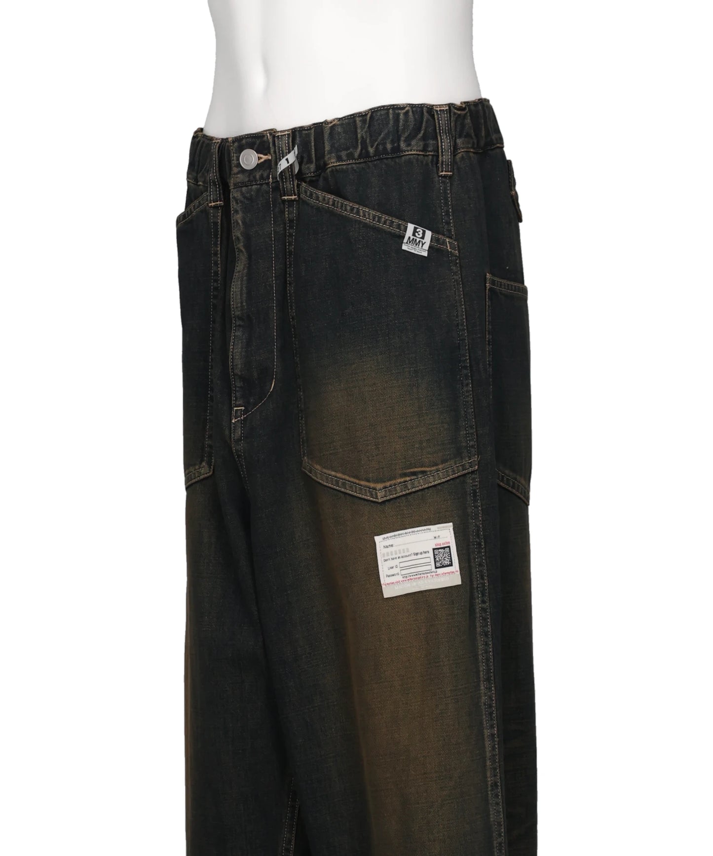 SWEAT LAYERED JEANS