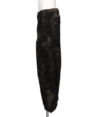 DENIM CURVED PANTS