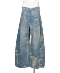 TAAKK(ターク)DENIM CURVED PANTS