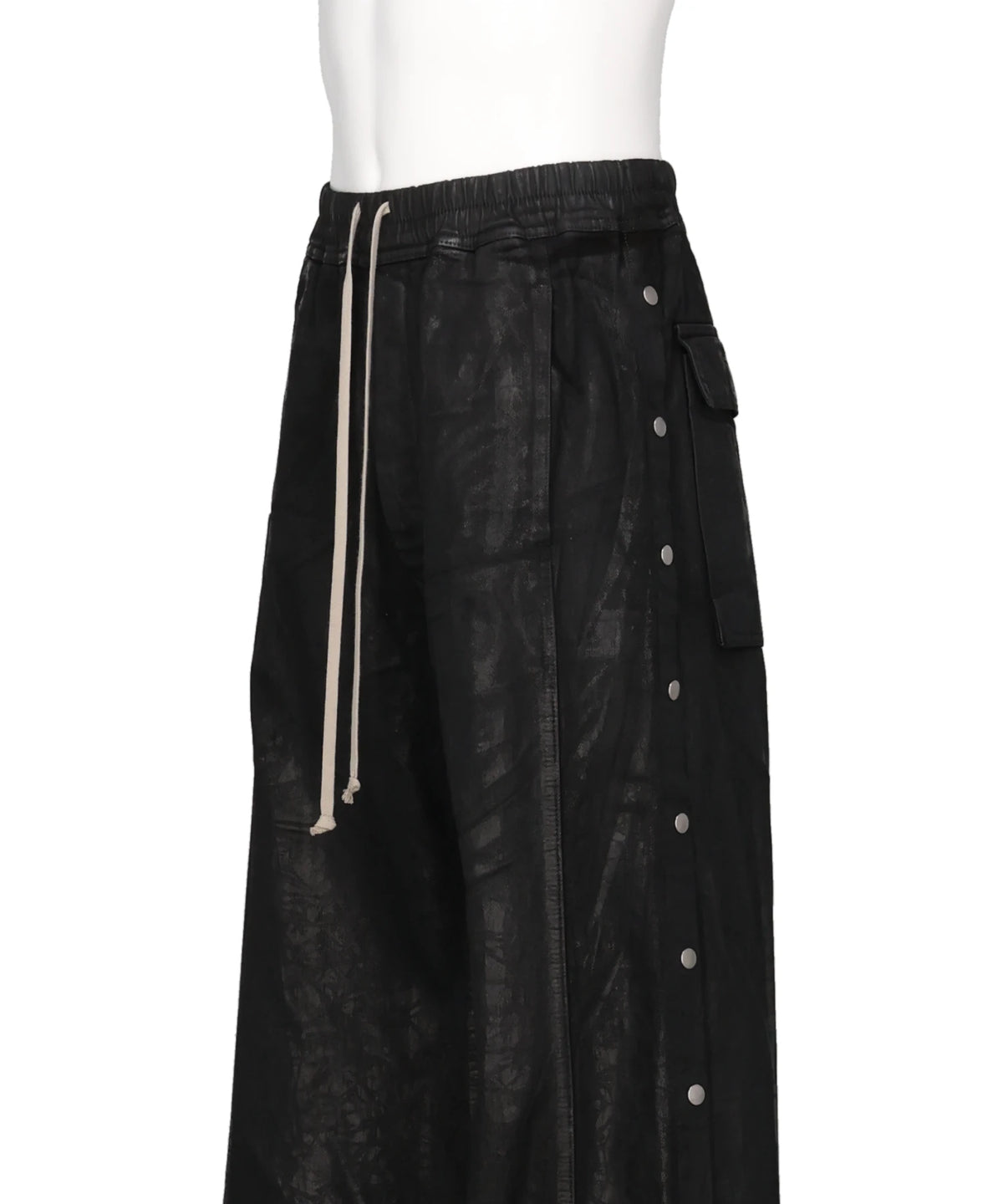 WIDE PUSHER PANTS - BLACK