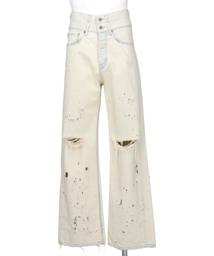 DAIRIKU（ダイリク）"ICE WASH" W-VELT SUPER DAMAGE ST DENIM