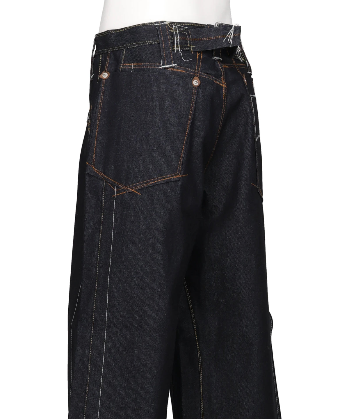"FREEDOM STITCH" RIGID DENIM PANTS