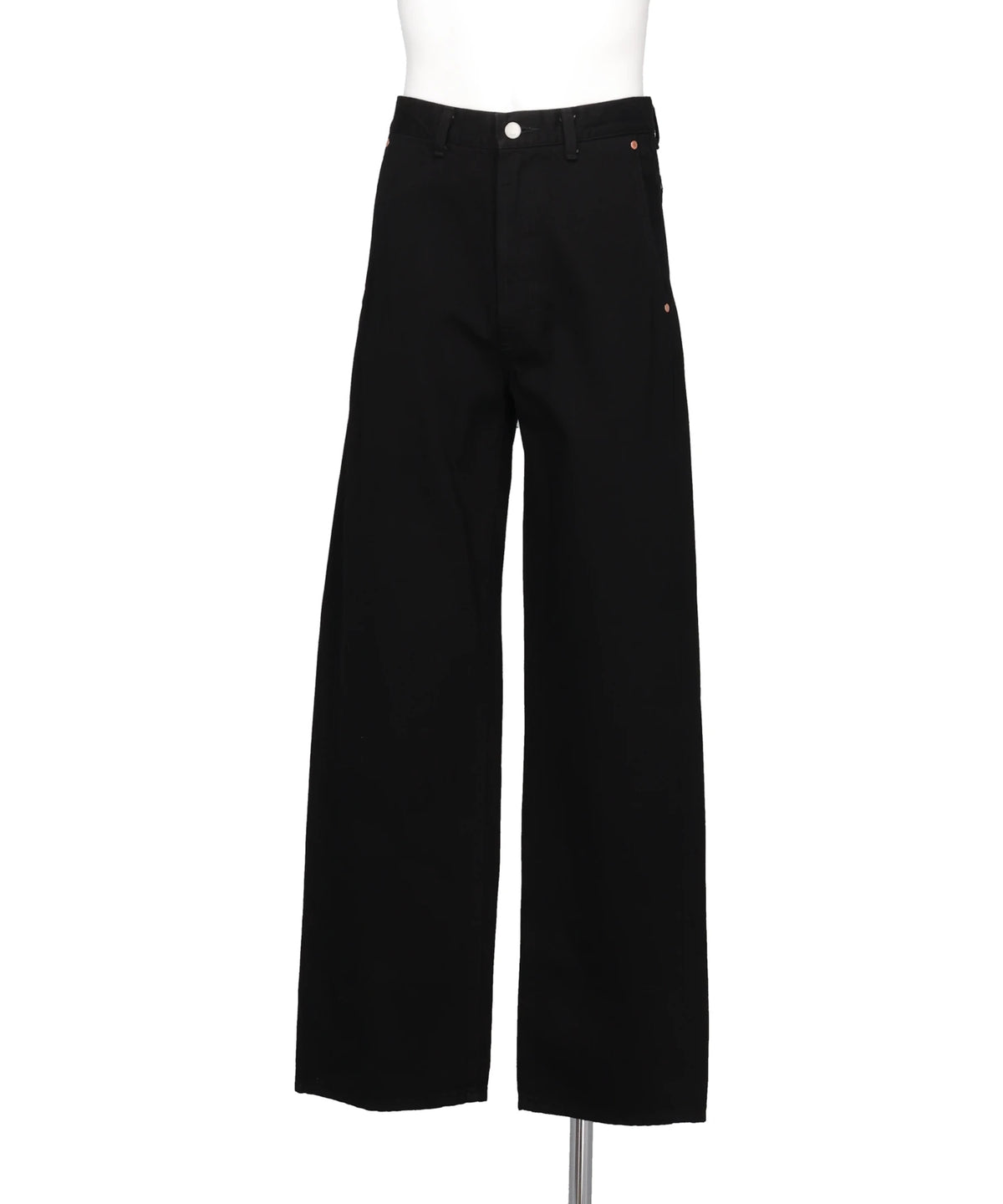 WIDE STRAIGHT DENIM 5-POCKET PANTS