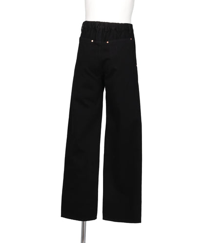 WIDE STRAIGHT DENIM 5-POCKET PANTS