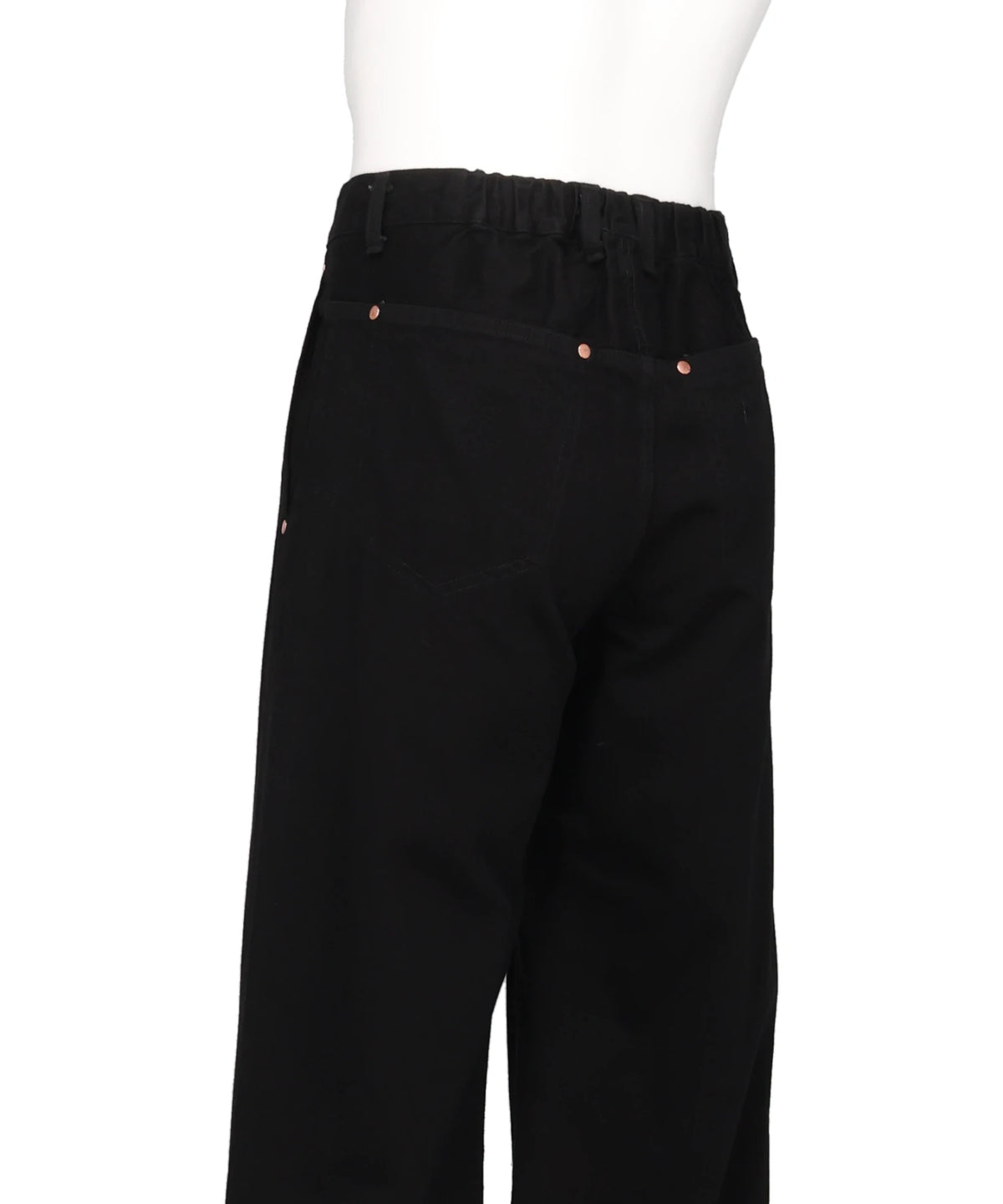 WIDE STRAIGHT DENIM 5-POCKET PANTS