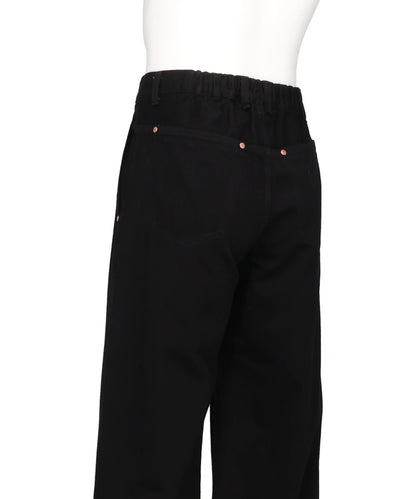 WIDE STRAIGHT DENIM 5-POCKET PANTS
