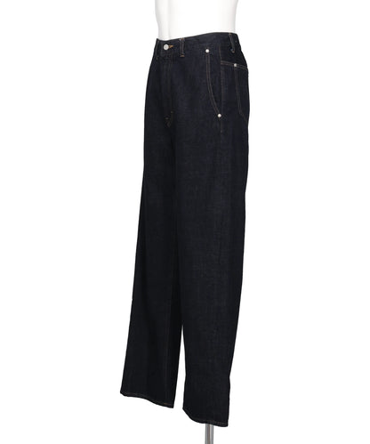 WIDE STRAIGHT DENIM 5-POCKET PANTS