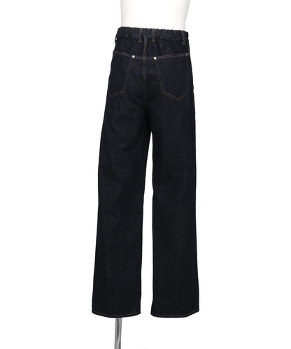 WIDE STRAIGHT DENIM 5-POCKET PANTS