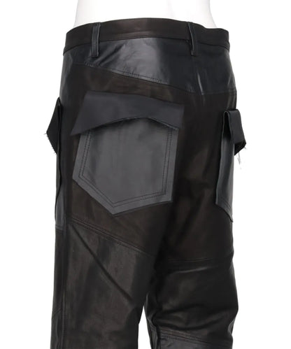 ASSORTED LEATHER SLIM SLASH PANTS