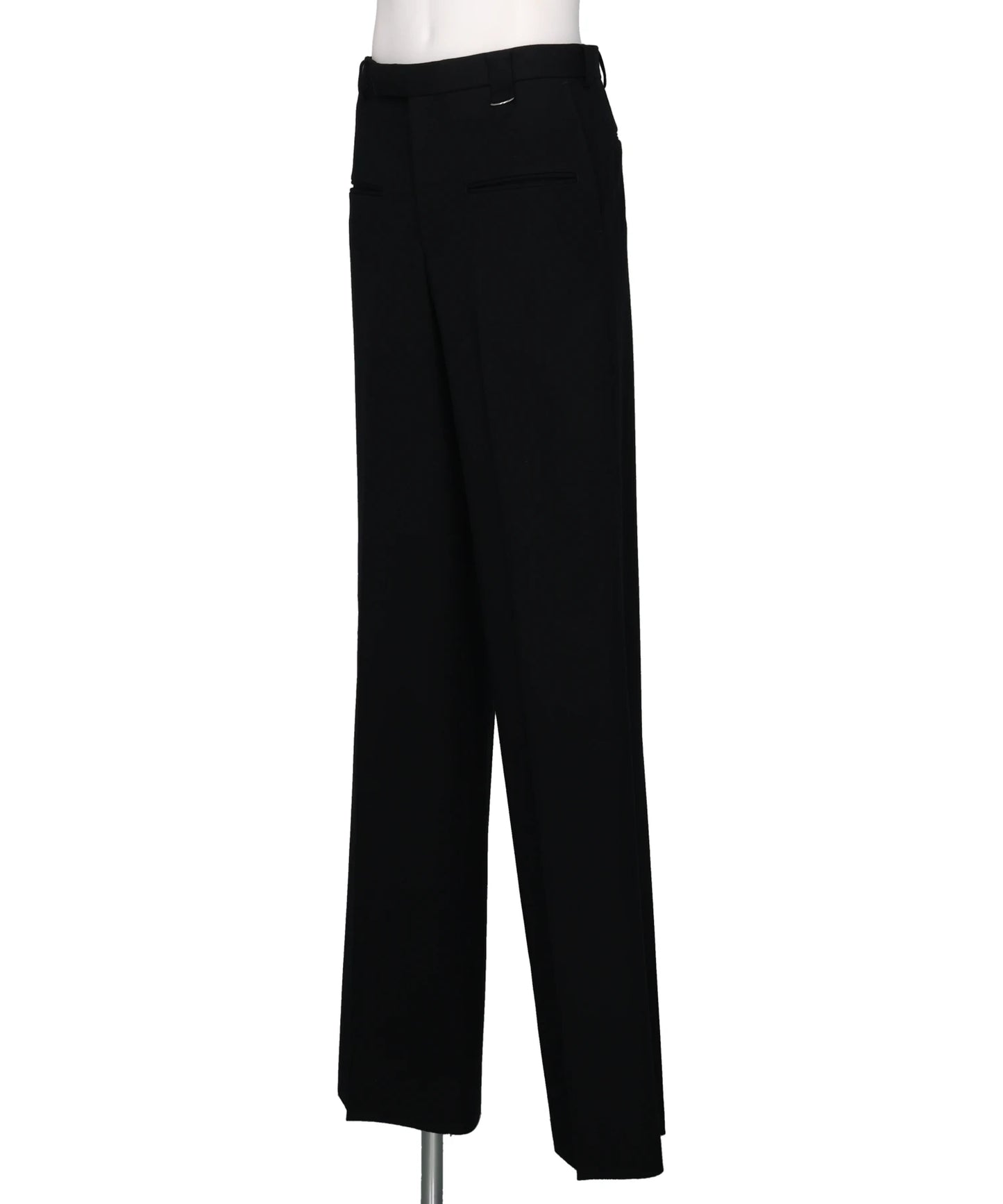 WOOL BARATHEA WIDE TROUSERS