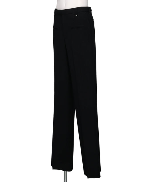WOOL BARATHEA WIDE TROUSERS