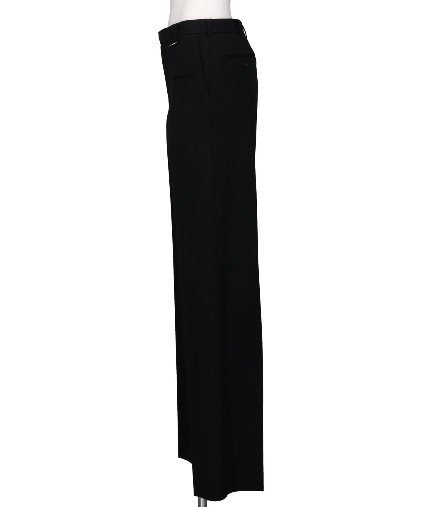 WOOL BARATHEA WIDE TROUSERS