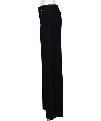 WOOL BARATHEA WIDE TROUSERS