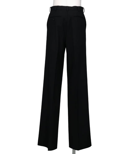 WOOL BARATHEA WIDE TROUSERS
