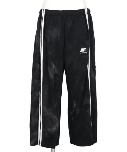 GLITTER DAMAGE NEW FASHIONJERSEY WIDE PANTS