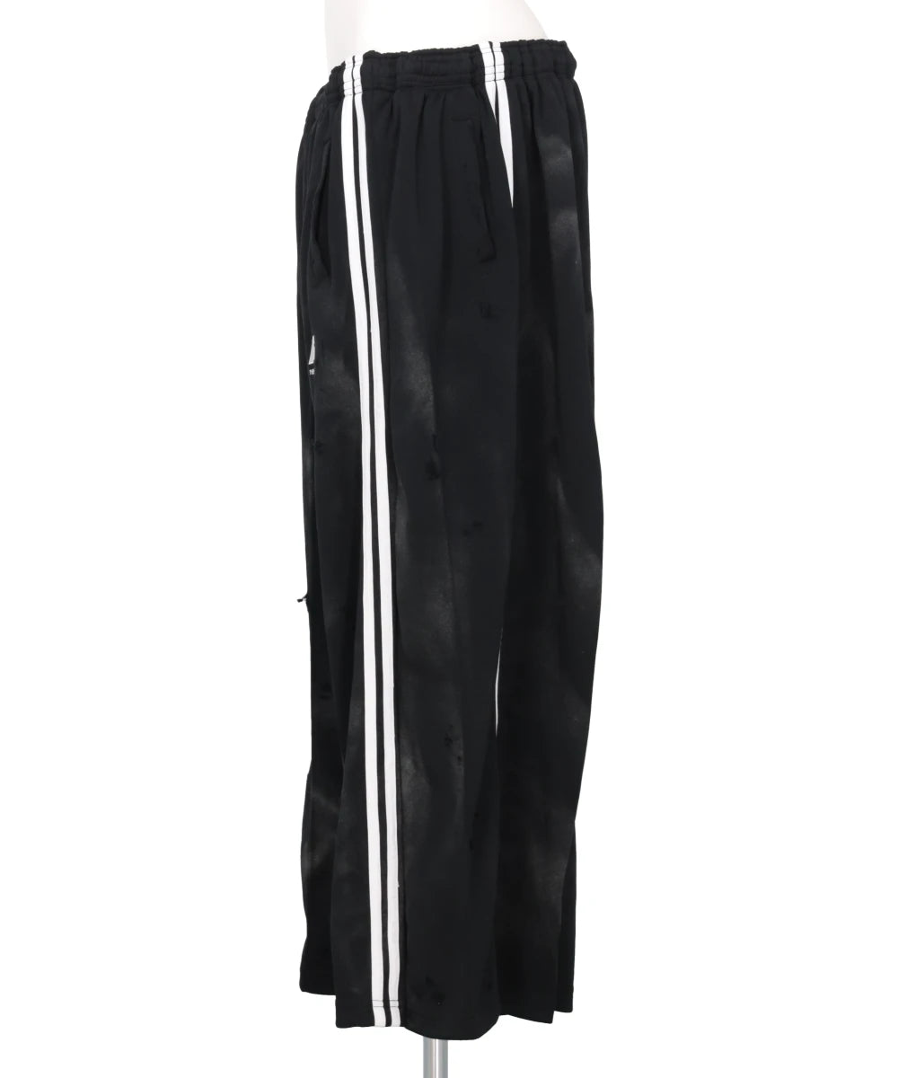GLITTER DAMAGE NEW FASHIONJERSEY WIDE PANTS