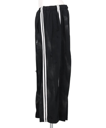 GLITTER DAMAGE NEW FASHIONJERSEY WIDE PANTS