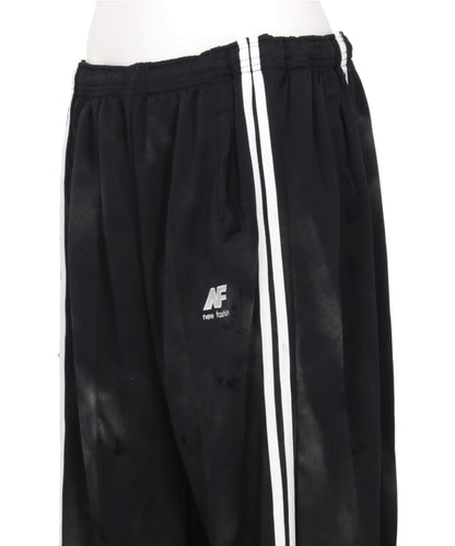 GLITTER DAMAGE NEW FASHIONJERSEY WIDE PANTS