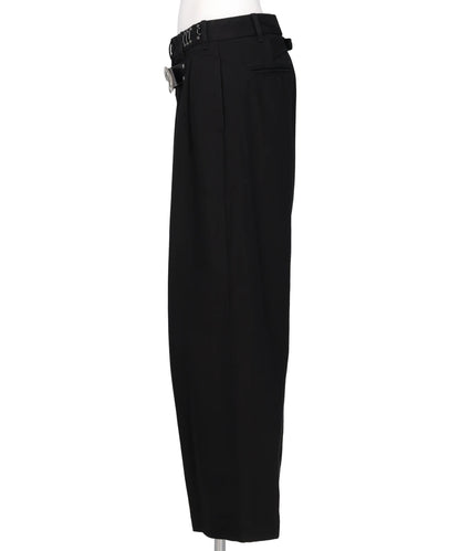 ”D”BUCKLE SUPER WIDE CHINO PANTS