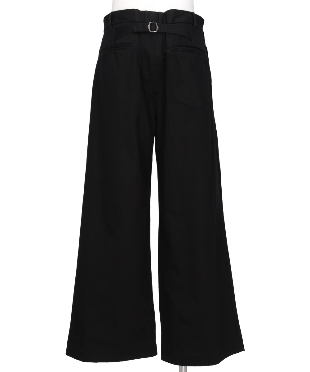 ”D”BUCKLE SUPER WIDE CHINO PANTS