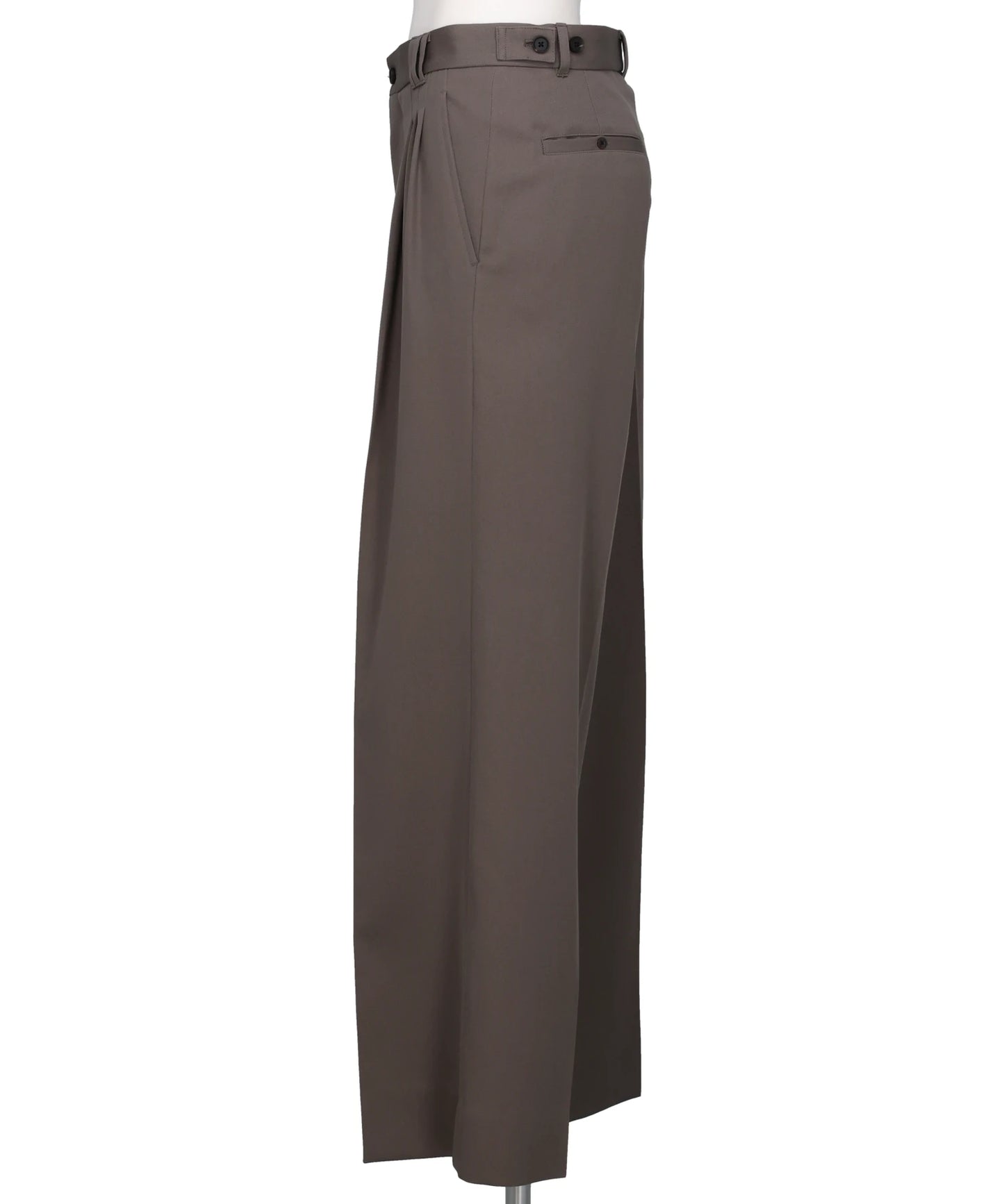3PLEATED WIDE-LEG TROUSERS